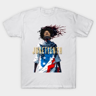 Juneteenth: Liberation and Unity (no fill light background) T-Shirt